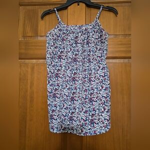 Faded Glory Floral Print Dress with Spaghetti Straps